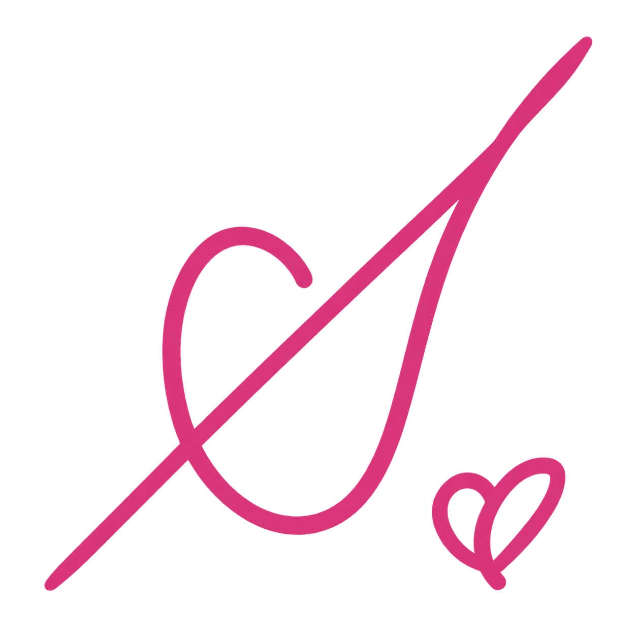 Sam’s handwritten signature with a heart